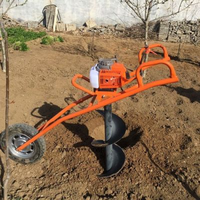圣魯牌 植樹造林鉆坑機 大馬力栽樹挖坑機 鉆坑機視頻 現貨供應
